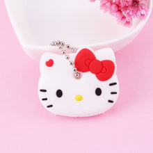 Load image into Gallery viewer, Cute Cartoon Keychain Silicone Stitch Protective Key Case Cover for Key Control Dust Cap Holder Gift Women Key Chain