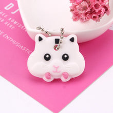 Load image into Gallery viewer, Cute Cartoon Keychain Silicone Stitch Protective Key Case Cover for Key Control Dust Cap Holder Gift Women Key Chain