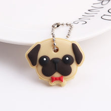 Load image into Gallery viewer, Cute Cartoon Keychain Silicone Stitch Protective Key Case Cover for Key Control Dust Cap Holder Gift Women Key Chain