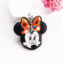 Load image into Gallery viewer, Cute Cartoon Keychain Silicone Stitch Protective Key Case Cover for Key Control Dust Cap Holder Gift Women Key Chain