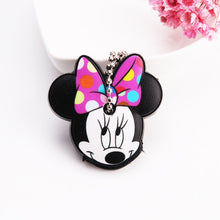 Load image into Gallery viewer, Cute Cartoon Keychain Silicone Stitch Protective Key Case Cover for Key Control Dust Cap Holder Gift Women Key Chain
