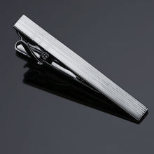 Load image into Gallery viewer, DY New and high quality laser engraving tie clip fashion style gold silver and black men's business tie pin Free Delivery