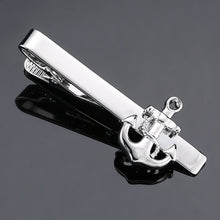 Load image into Gallery viewer, DY New and high quality laser engraving tie clip fashion style gold silver and black men's business tie pin Free Delivery